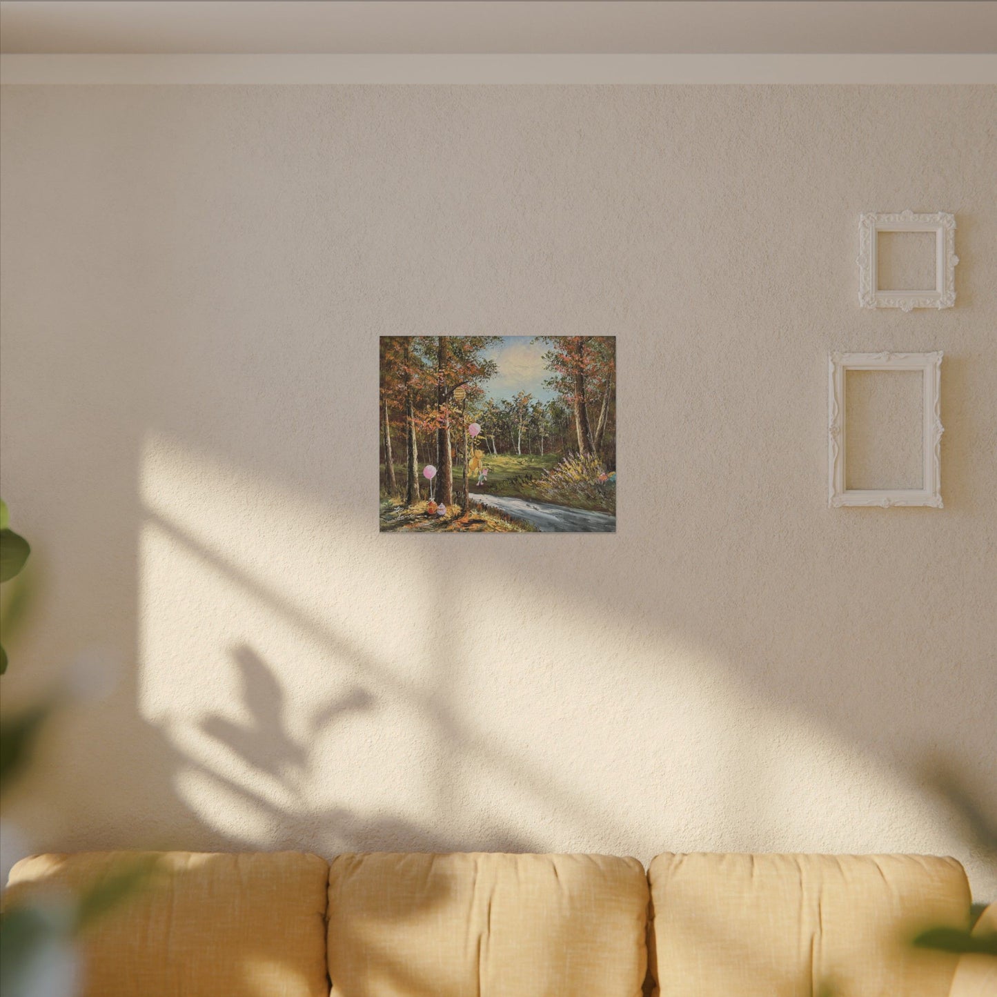 "Springtime with Pooh" - Matte Canvas, Stretched, 0.75"