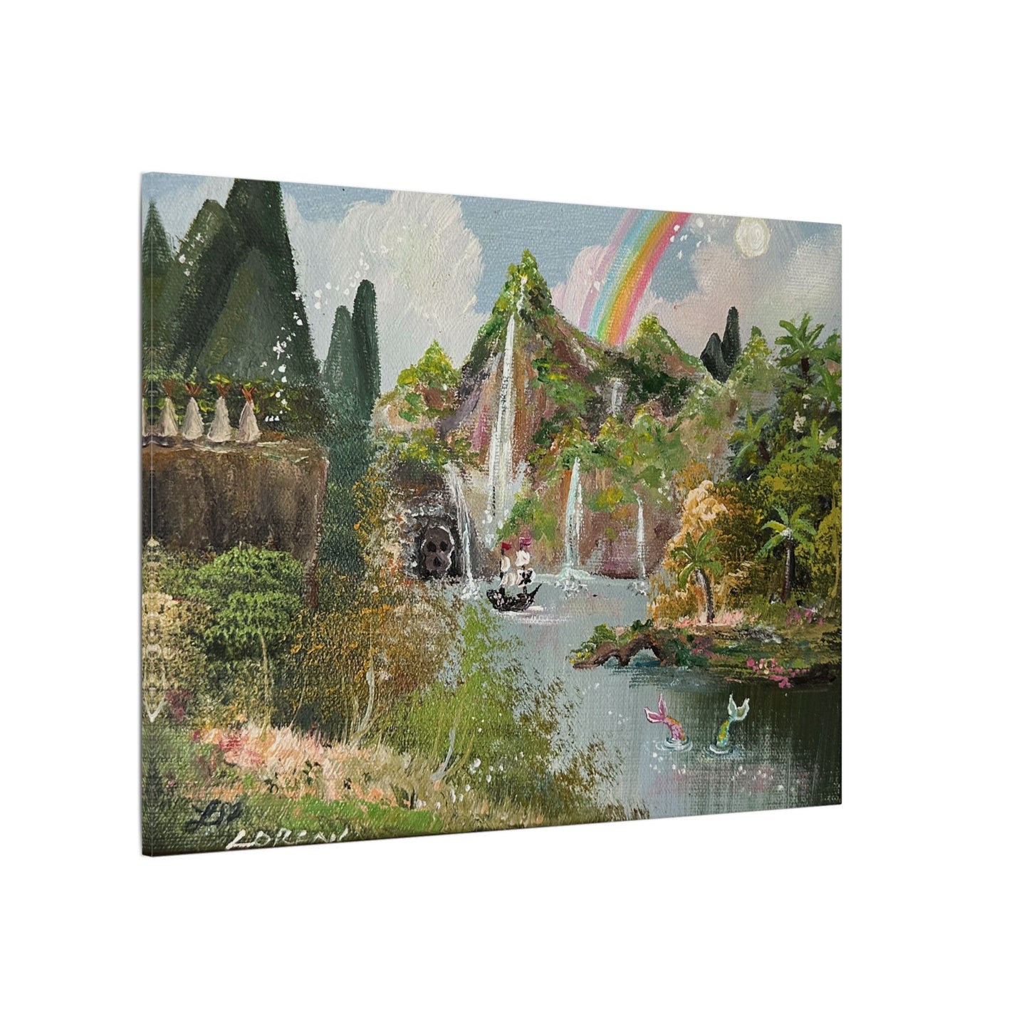 "Off to Neverland"  - Matte Canvas, Stretched, 0.75"