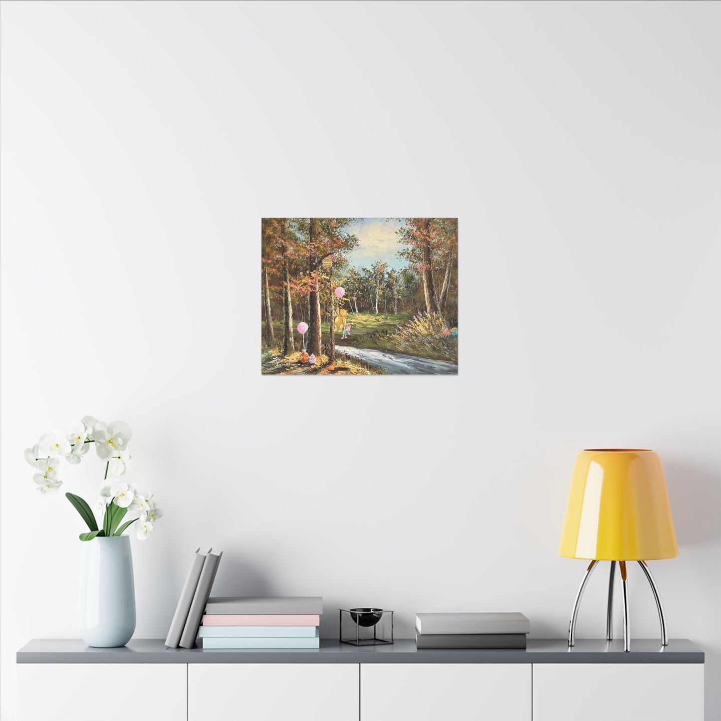 "Springtime with Pooh" - Matte Canvas, Stretched, 0.75"