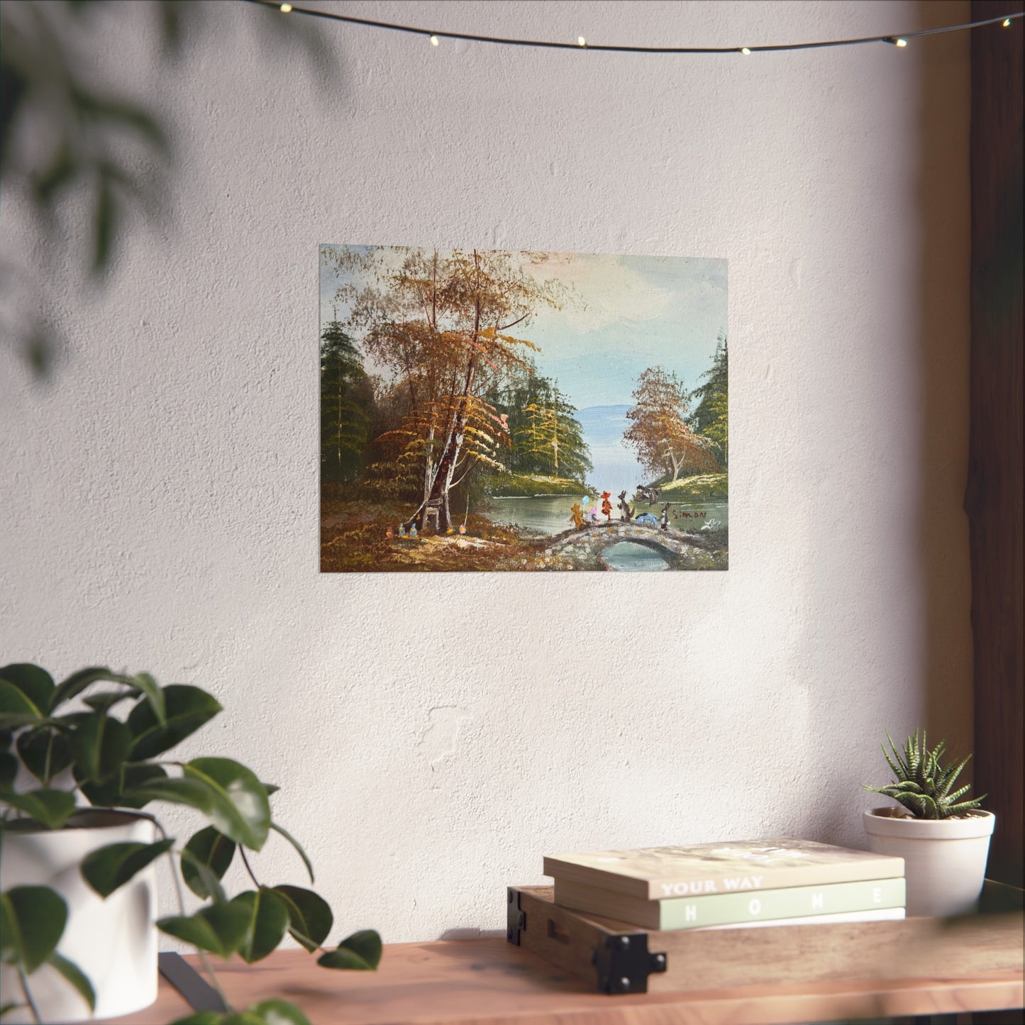 "A Walk Along Pooh Sticks Bridge" - Fine Art Poster