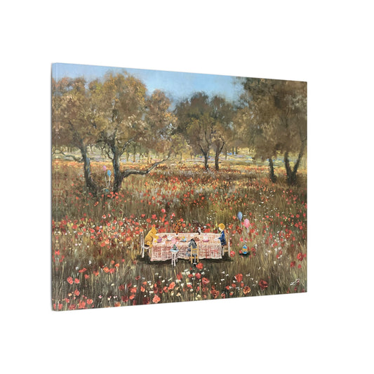 Piglet's Tea Party - Matte Canvas, Stretched, 0.75"