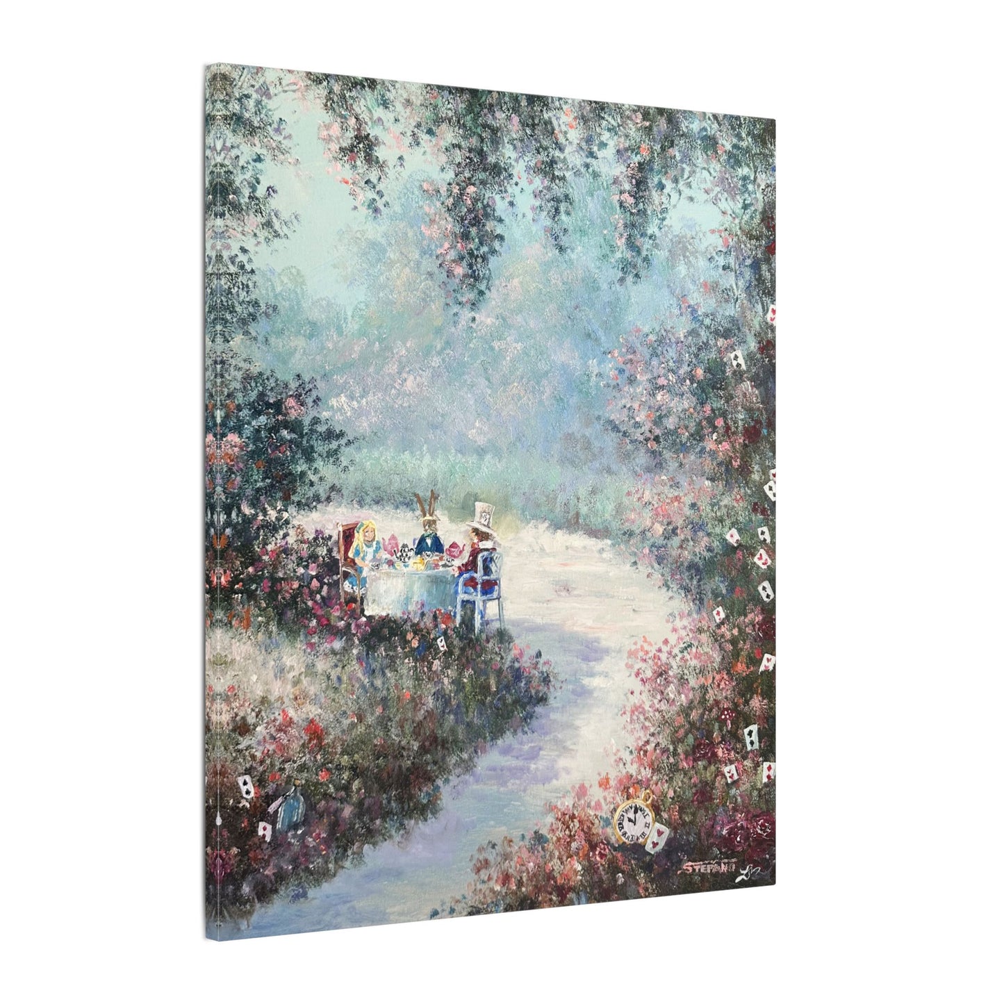 "Mad Tea Party" - Matte Canvas, Stretched, 0.75"