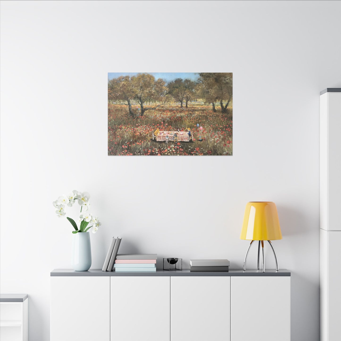Piglet's Tea Party - Matte Canvas, Stretched, 0.75"