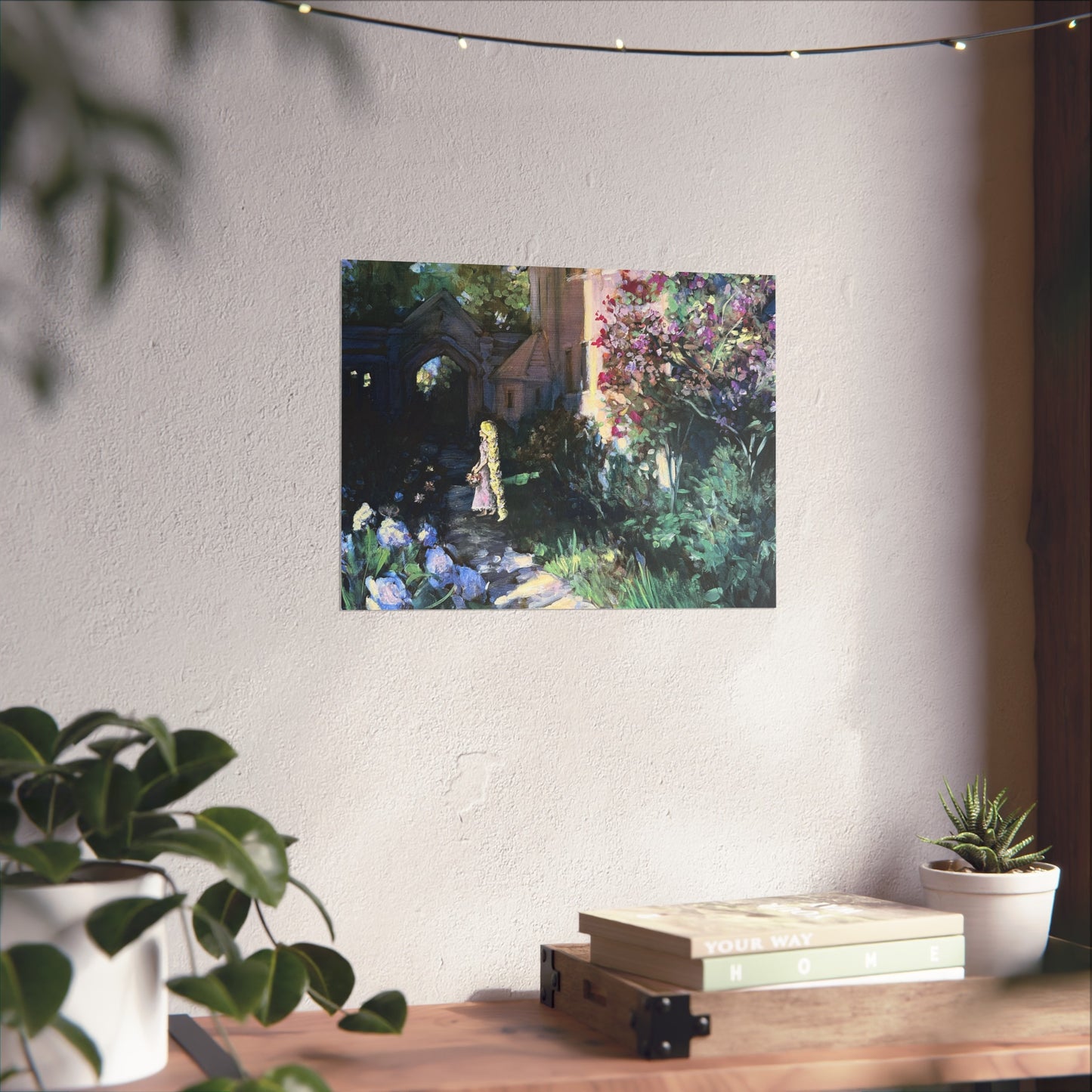 "Flower Gleam and Glow" Print- Fine Art Poster