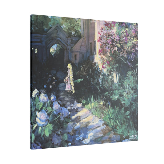 "Flower Gleam and Glow" - Matte Canvas, Stretched, 0.75"