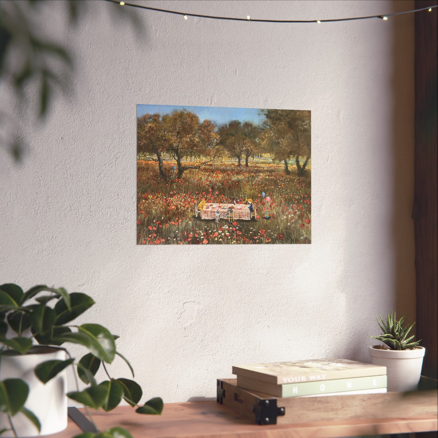 "Piglet's Tea Party" Print- Fine Art Poster