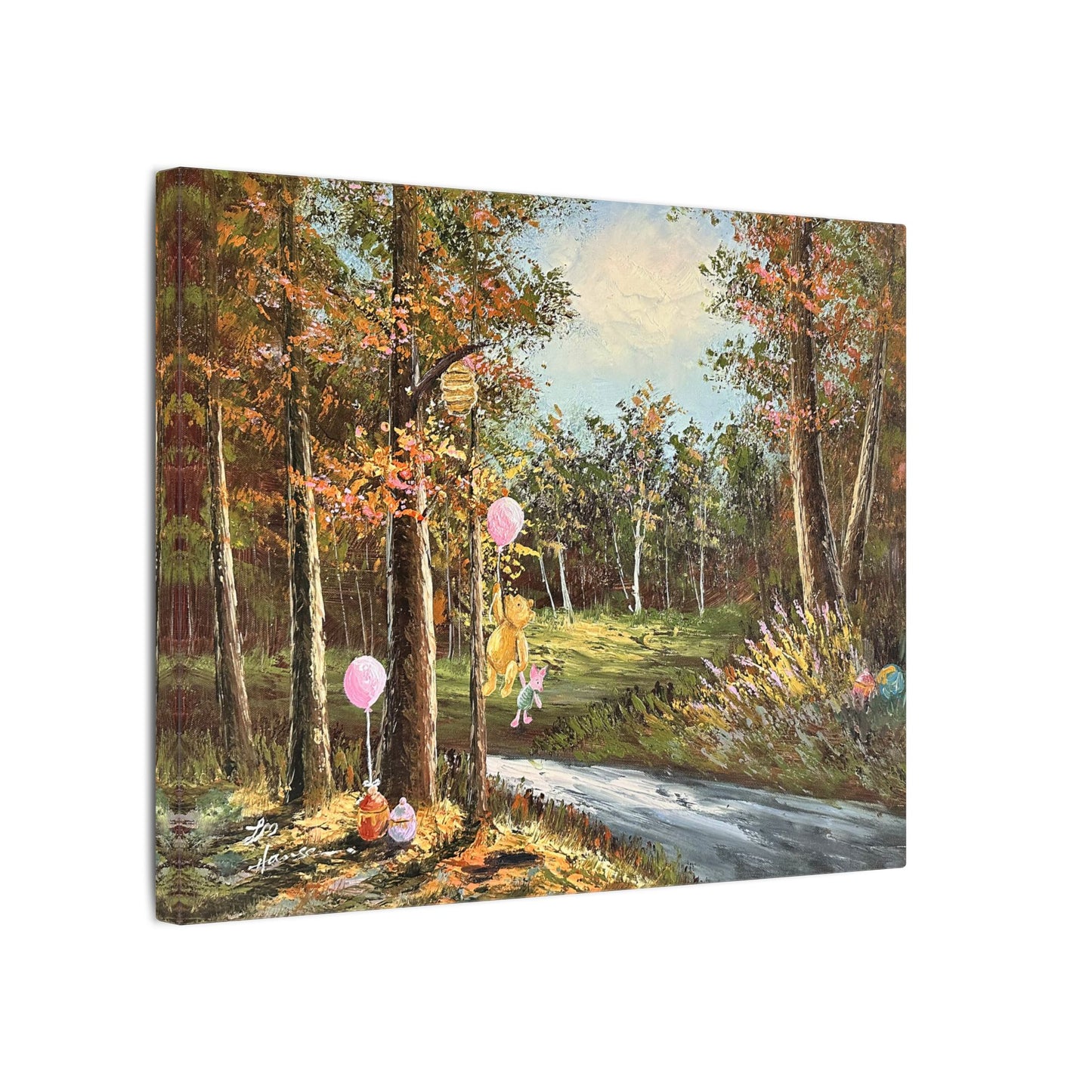 "Springtime with Pooh" - Matte Canvas, Stretched, 0.75"