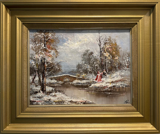 Adventure in the Great Wide Somewhere ORIGINAL PAINTING with frame (20x22in)