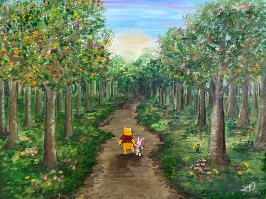 "Deep In The Hundred Acre Wood" Original Painting 18x24