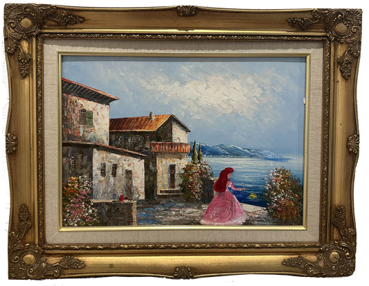 "Up Where They Walk" Original Painting on Found Art (18" x 22")