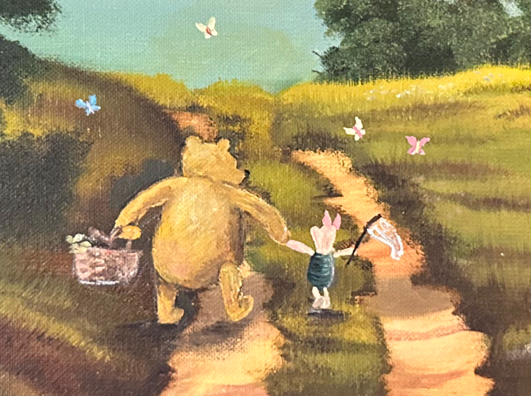 "Butterfly Season" Original Painting on Found Art- (22" x 18")