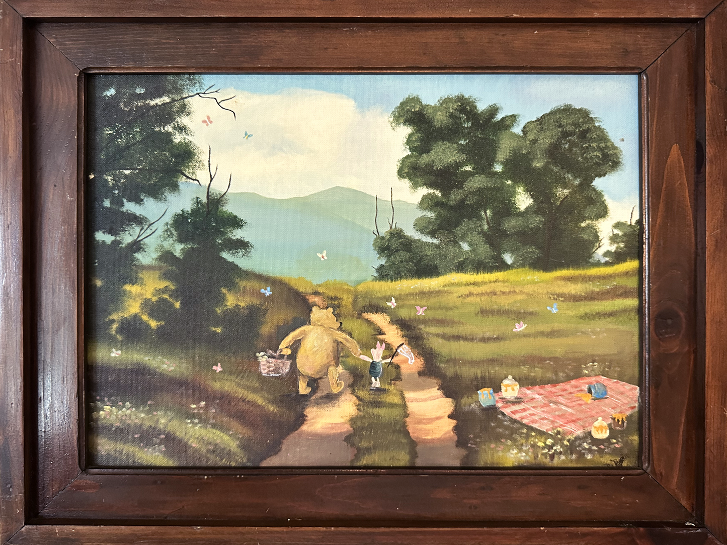"Butterfly Season" Original Painting on Found Art- (22" x 18")